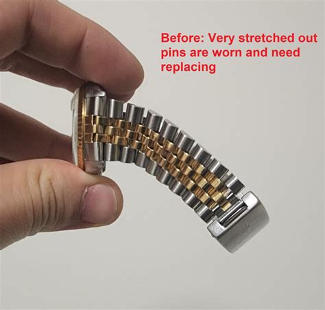 rolex bracelet stretch repair near me